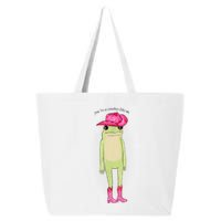 YouRe A Cowboy Like Me Funny Frog Pink Cowboy Hat Cowgirl 25L Jumbo Tote