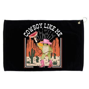 Youre A Cowboy Like Me Frog Cowboy Hat Cowgirl Grommeted Golf Towel