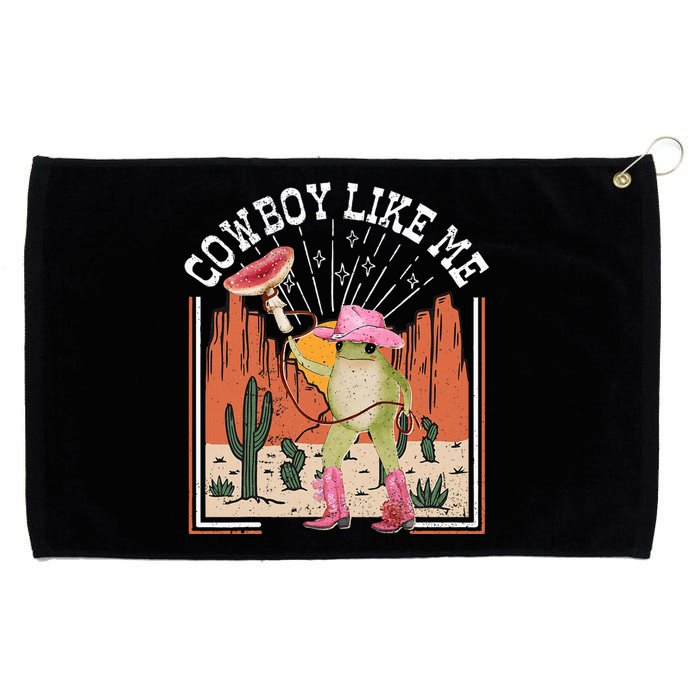 Youre A Cowboy Like Me Frog Cowboy Hat Cowgirl Grommeted Golf Towel