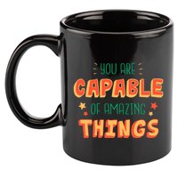 You Are Capable Of Amazing Things Inspirational Quote 11oz C Handle Ceramic Mug