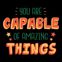 You Are Capable Of Amazing Things Inspirational Quote Baby Bodysuit