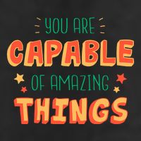 You Are Capable Of Amazing Things Inspirational Quote Trucker Hat