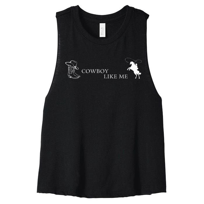 YouRe A Cowboy Like Me Women's Racerback Cropped Tank