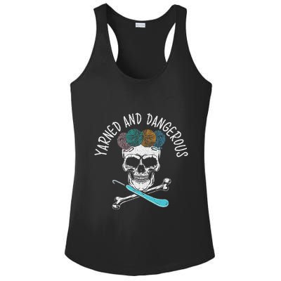 Yarned And Dangerous Crochet Crocheting Yarn Collector Ladies PosiCharge Competitor Racerback Tank