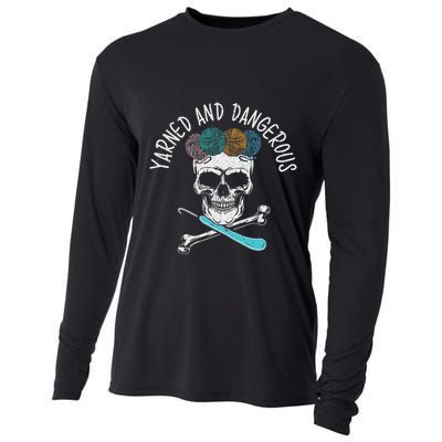 Yarned And Dangerous Crochet Crocheting Yarn Collector Cooling Performance Long Sleeve Crew
