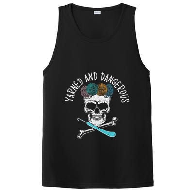 Yarned And Dangerous Crochet Crocheting Yarn Collector PosiCharge Competitor Tank