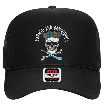 Yarned And Dangerous Crochet Crocheting Yarn Collector Trucker Hat