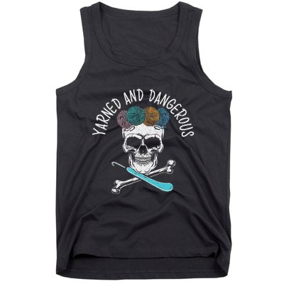 Yarned And Dangerous Crochet Crocheting Yarn Collector Tank Top