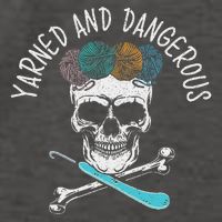 Yarned And Dangerous Crochet Crocheting Yarn Collector Vector Backpack