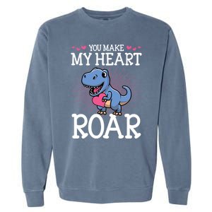 You Are Dinofunny Giftmite Cute Valentines Day Dinosaur Tfunny Giftrex Love Funn Garment-Dyed Sweatshirt