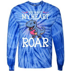 You Are Dinofunny Giftmite Cute Valentines Day Dinosaur Tfunny Giftrex Love Funn Tie-Dye Long Sleeve Shirt