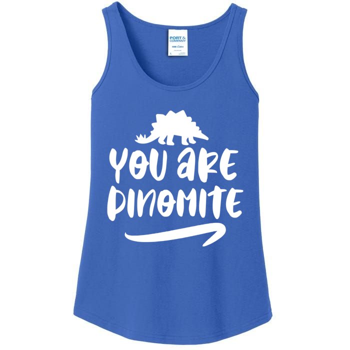 You Are Dinofunny Giftmite Dinosaur Back To School Great Gift Ladies Essential Tank