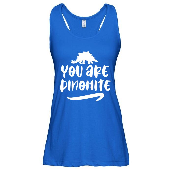 You Are Dinofunny Giftmite Dinosaur Back To School Great Gift Ladies Essential Flowy Tank