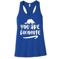 You Are Dinofunny Giftmite Dinosaur Back To School Great Gift Women's Racerback Tank