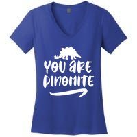 You Are Dinofunny Giftmite Dinosaur Back To School Great Gift Women's V-Neck T-Shirt