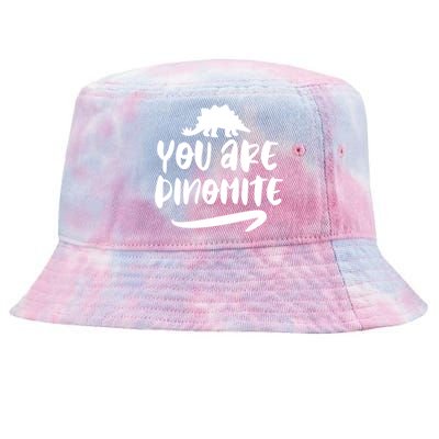 You Are Dinofunny Giftmite Dinosaur Back To School Great Gift Tie-Dyed Bucket Hat