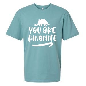 You Are Dinofunny Giftmite Dinosaur Back To School Great Gift Sueded Cloud Jersey T-Shirt