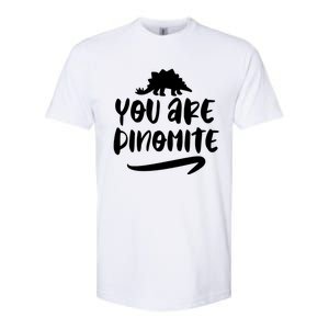 You Are Dinofunny Giftmite Dinosaur Back To School Great Gift Softstyle CVC T-Shirt