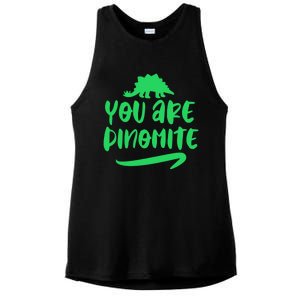 You Are Dinogiftmite Dinosaur Back To School Gift Ladies PosiCharge Tri-Blend Wicking Tank