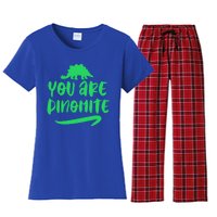 You Are Dinogiftmite Dinosaur Back To School Gift Women's Flannel Pajama Set