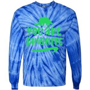 You Are Dinogiftmite Dinosaur Back To School Gift Tie-Dye Long Sleeve Shirt