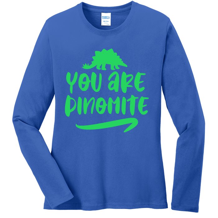 You Are Dinogiftmite Dinosaur Back To School Gift Ladies Long Sleeve Shirt