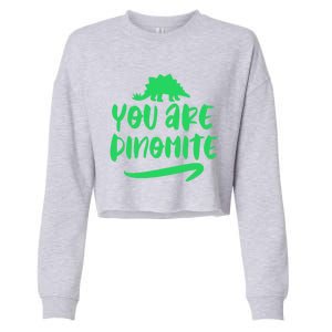 You Are Dinogiftmite Dinosaur Back To School Gift Cropped Pullover Crew