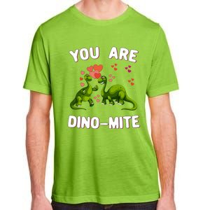 You Are Dinogiftmite Dinosaurs Valentines Day Heart Dinogiftmite Gift Adult ChromaSoft Performance T-Shirt