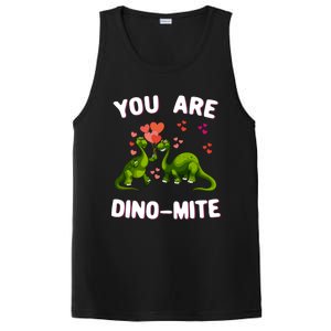 You Are Dinogiftmite Dinosaurs Valentines Day Heart Dinogiftmite Gift PosiCharge Competitor Tank