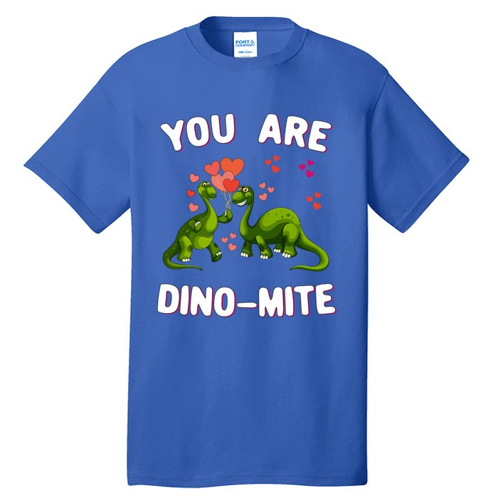 You Are Dinogiftmite Dinosaurs Valentines Day Heart Dinogiftmite Gift Tall T-Shirt