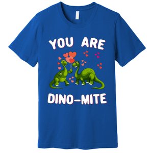 You Are Dinogiftmite Dinosaurs Valentines Day Heart Dinogiftmite Gift Premium T-Shirt