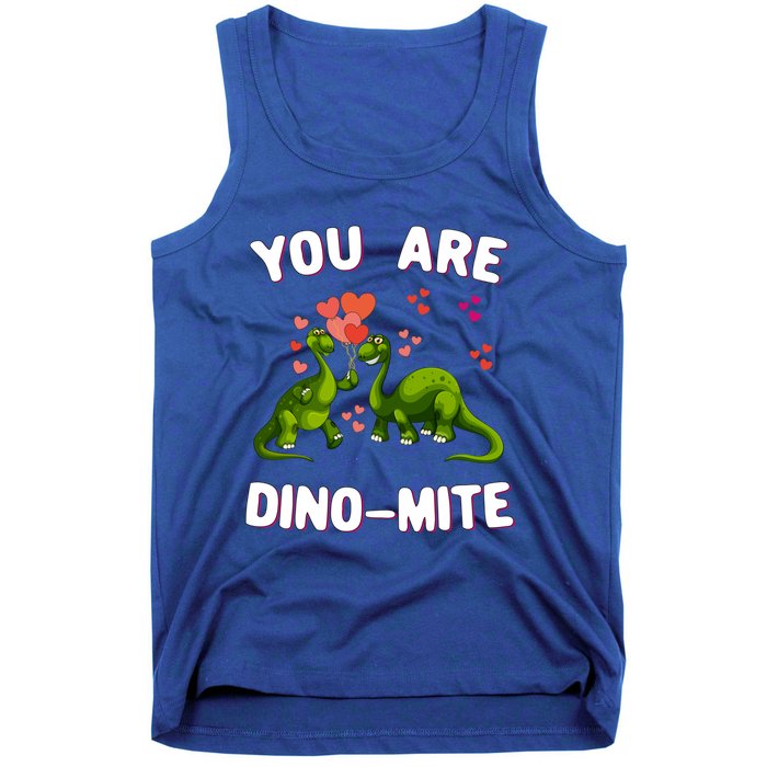 You Are Dinogiftmite Dinosaurs Valentines Day Heart Dinogiftmite Gift Tank Top