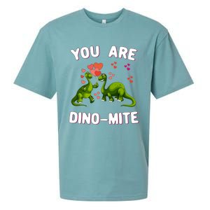 You Are Dinogiftmite Dinosaurs Valentines Day Heart Dinogiftmite Gift Sueded Cloud Jersey T-Shirt