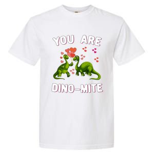 You Are Dinogiftmite Dinosaurs Valentines Day Heart Dinogiftmite Gift Garment-Dyed Heavyweight T-Shirt