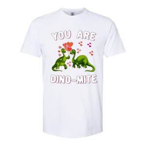 You Are Dinogiftmite Dinosaurs Valentines Day Heart Dinogiftmite Gift Softstyle CVC T-Shirt