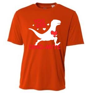 You Are Dinocool Giftmite Dinosaur Valentines Day Dinosaur Gift Cooling Performance Crew T-Shirt