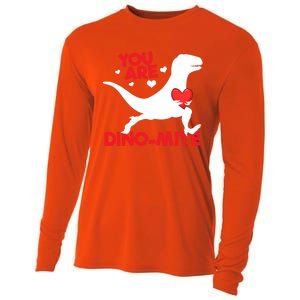 You Are Dinocool Giftmite Dinosaur Valentines Day Dinosaur Gift Cooling Performance Long Sleeve Crew