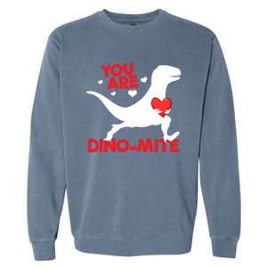 You Are Dinocool Giftmite Dinosaur Valentines Day Dinosaur Gift Garment-Dyed Sweatshirt