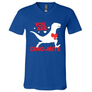 You Are Dinocool Giftmite Dinosaur Valentines Day Dinosaur Gift V-Neck T-Shirt