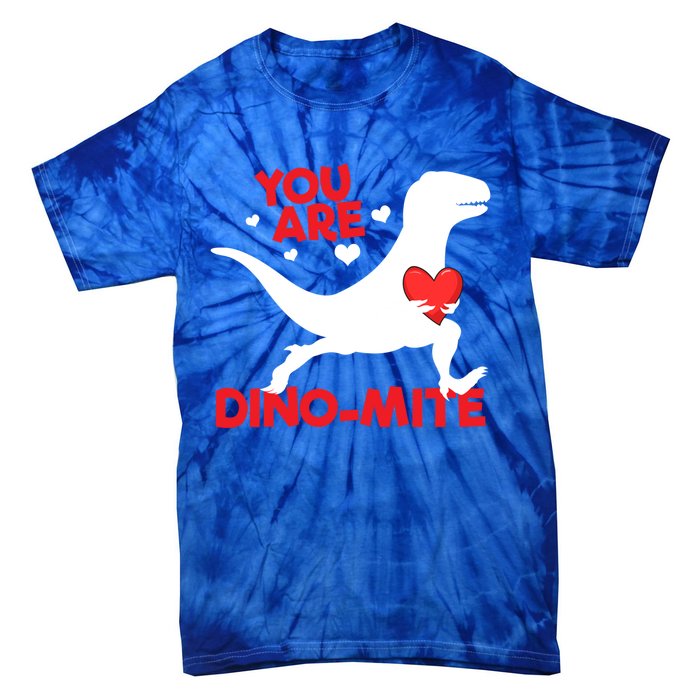 You Are Dinocool Giftmite Dinosaur Valentines Day Dinosaur Gift Tie-Dye T-Shirt