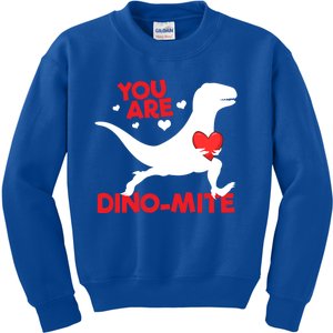 You Are Dinocool Giftmite Dinosaur Valentines Day Dinosaur Gift Kids Sweatshirt