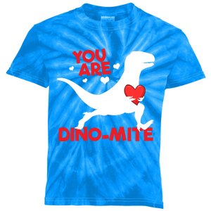 You Are Dinocool Giftmite Dinosaur Valentines Day Dinosaur Gift Kids Tie-Dye T-Shirt