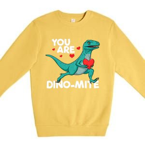 You Are Dinocute Giftmite Dinosaur Valentines Day Dinosaur Great Gift Premium Crewneck Sweatshirt