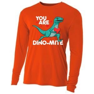 You Are Dinocute Giftmite Dinosaur Valentines Day Dinosaur Great Gift Cooling Performance Long Sleeve Crew