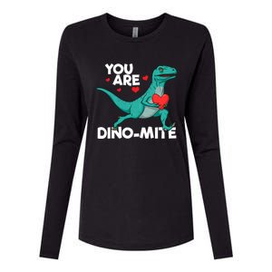 You Are Dinocute Giftmite Dinosaur Valentines Day Dinosaur Great Gift Womens Cotton Relaxed Long Sleeve T-Shirt