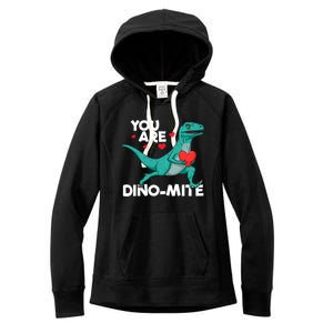 You Are Dinocute Giftmite Dinosaur Valentines Day Dinosaur Great Gift Women's Fleece Hoodie