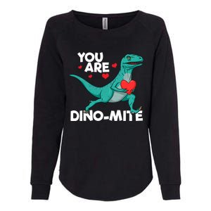 You Are Dinocute Giftmite Dinosaur Valentines Day Dinosaur Great Gift Womens California Wash Sweatshirt