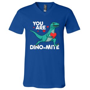 You Are Dinocute Giftmite Dinosaur Valentines Day Dinosaur Great Gift V-Neck T-Shirt