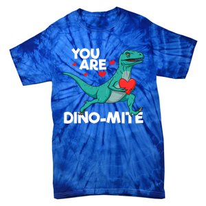 You Are Dinocute Giftmite Dinosaur Valentines Day Dinosaur Great Gift Tie-Dye T-Shirt