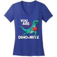 You Are Dinocute Giftmite Dinosaur Valentines Day Dinosaur Great Gift Women's V-Neck T-Shirt